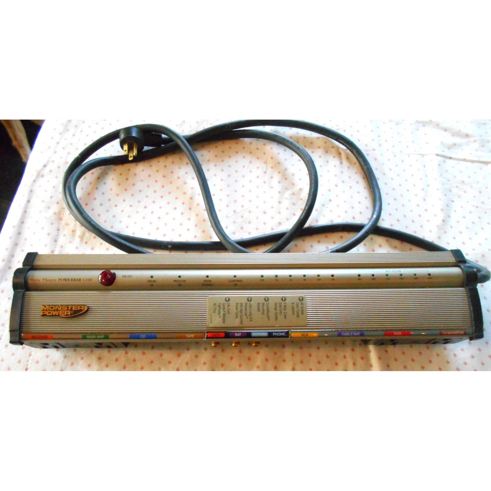 Monster Power Home Theatre Powerbar 1100 Surge Protector /  Surge Suppressor